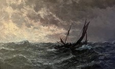 Stunning Large Stormy Seascape