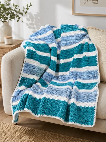 Handmade crochet blanket throw - crochet,