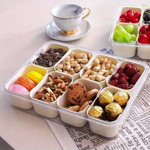 Divided serving tray - serving, lid
