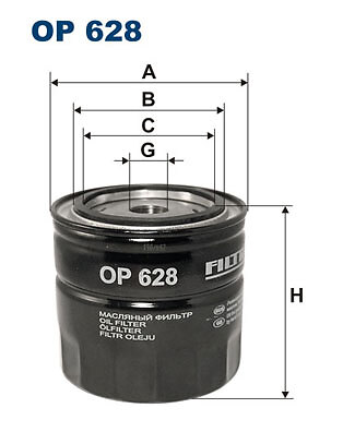 Oil filter filtron 628 for - filtron,