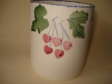 Poole Pottery Dorset Fruit handpainted Spongeware utensil or storage pot.