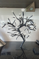 LED Lights Cherry Blossom Tree Table Lamp Artificial Christmas Battery Operated