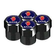 Black SAAB Wheel Valve Dust