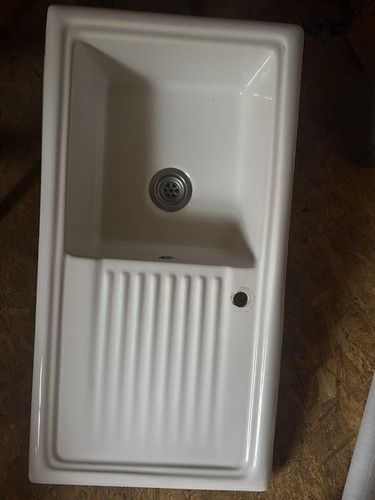 White kitchen sink - white,