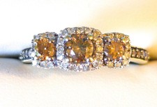 10k Gold 3 Stone 0.70 TCW