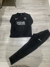 PSG Tack Suit All Black Brand New Size Small Never Worn