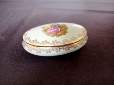 Limoges porcelain trinket box - porcelain,