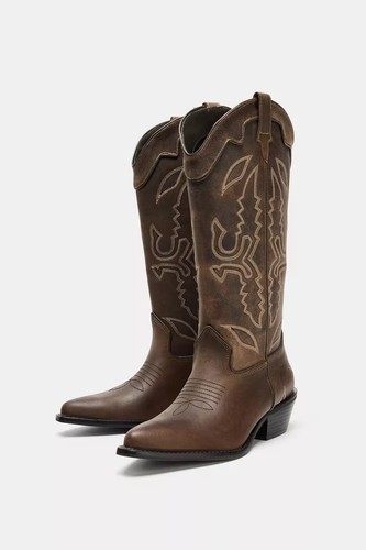 Zara women leather brown - women’s,