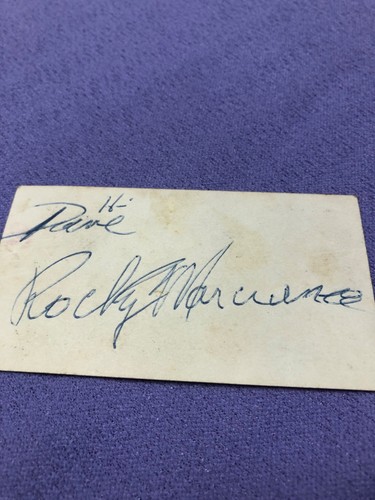 Rocky marciano autograph - rocky,