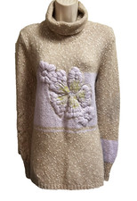 ELISA CAVALETTI DANIELA DALLAVALE  CHUNKY KNIT ALPACA MIX  Jumper Sweater 12 UK