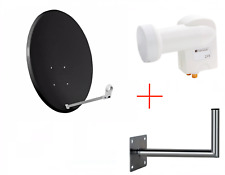 SATELLITE DISH - COR-800SAE-J 80CM - WITH LNB TWIN OPTICUM AND WALL BRACKET 40CM