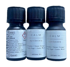 3 x 10ml M&S CALM Aroma Oil