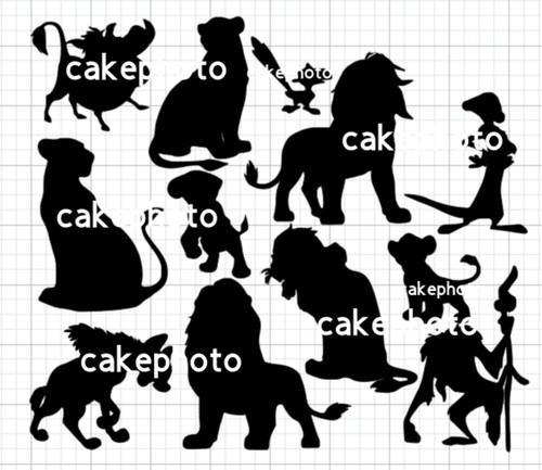 Silhouettes lion king - silhouettes,