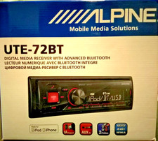 ALPINE UTE-72BT MECHLESS DIGITAL MEDIA PLAYER BLUETOOTH USB/AUX MP3/WMA/ACC.