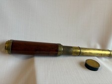 Victorian mahogany cased three-draw telescope
