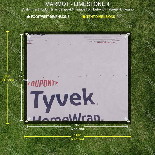 Tyvek footprint for - tyvek, marmot