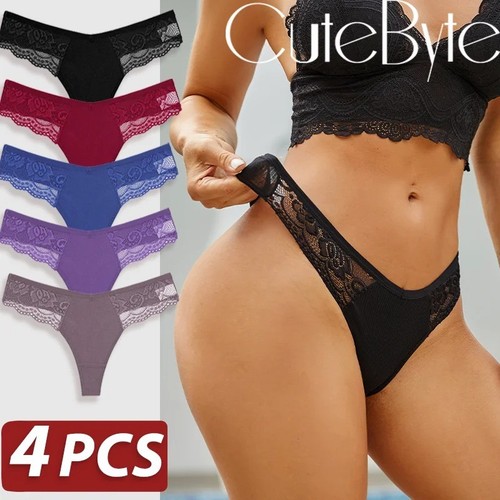 4pcs women lace string - women’s, g-string