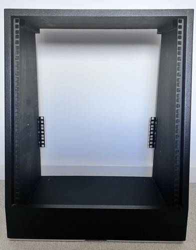 Black 12u angled inch rack - angled,