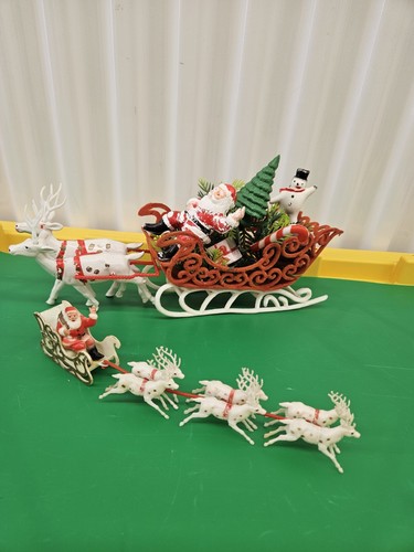 Vtg plastic santa - vtg, &
