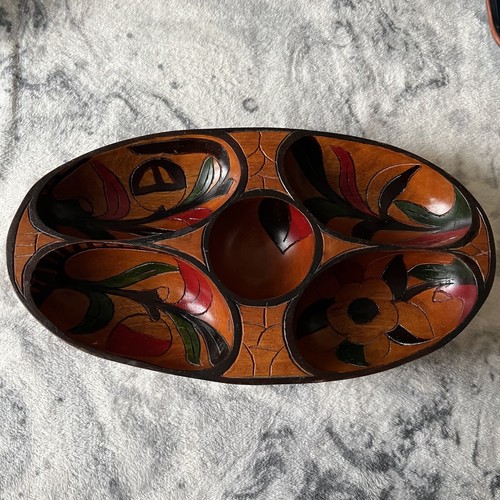 Hand carved wood bowl - hand,