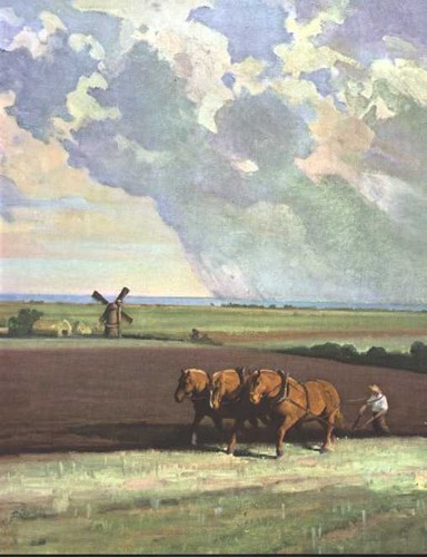 Suffolk punch farming horse - "farming",