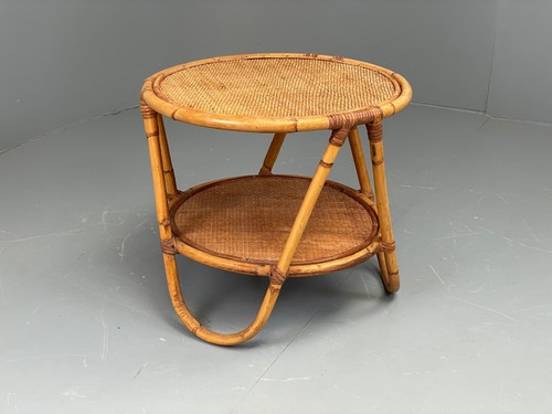 Vintage rattan side - vintage, cane