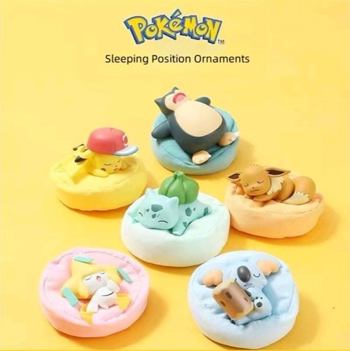 Pokemon sleeping mini figure - pokemon,