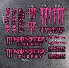 MONSTER ENERGY Decal Sticker  UNIVERSAL FIT Car Drift Rally Garage Motorcycle