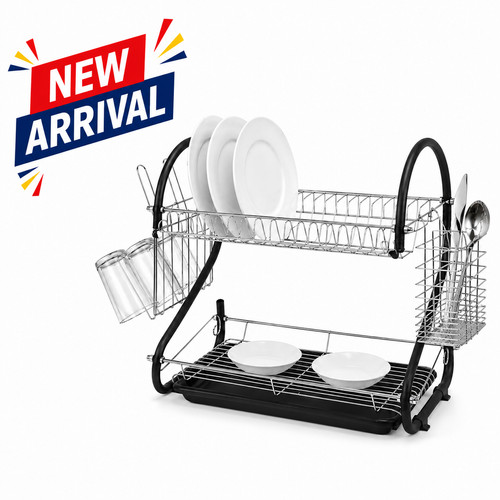 Tier chrome dish drainer - 2,