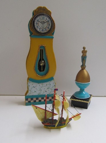 Dolls house clock large - dolls,