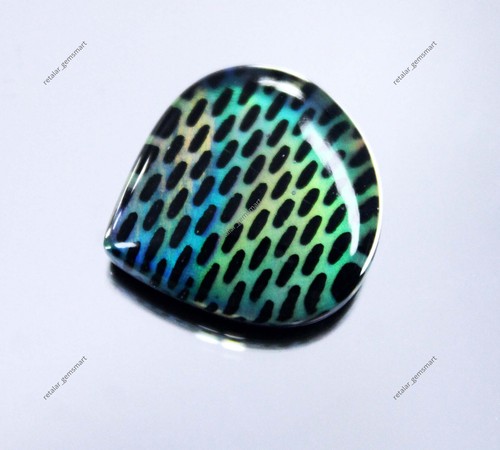 Fire opal doublet - fire,