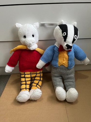 Hand knitted rupert bear bill - rupert,