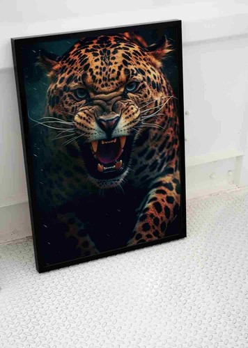 Fierce jaguar cat - fierce, eyes