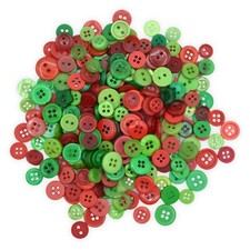 Tiny Craft Buttons Mixed Colours - 8-12mm Small Sizes Mini Crafts Sewing Making