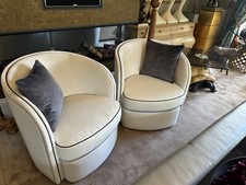 Ex Showhome The Sofa & Chair Company London Toby swivel tub armchair rrp £5600 B