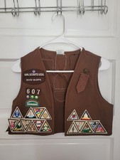 Old Girl Scout Brownie Vest