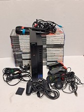 PlayStation 2 PS2 Console & wires Bundle Tested Working & accessories 36 Games