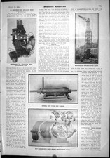 Old Scientific American 1904 Steam Turbine German Electric Crane Astr 20th