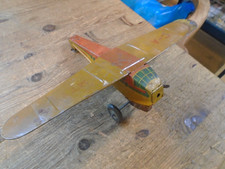 VINTAGE METTOY TINPLATE CLOCKWORK PLANE SEE PICTURES