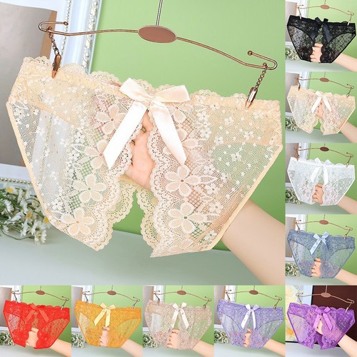 Crotchless womens lace briefs - womens,