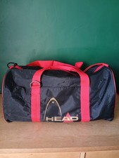 Head Holdall Gym Sports Tennis Bag Black Red