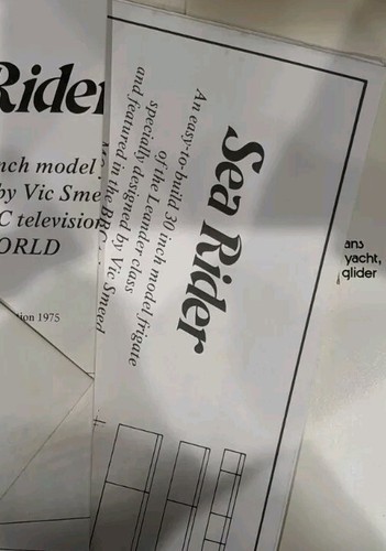 Sea rider printed plans - , a1