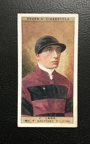 Ogdens cigarette card jockeys - cigarette, card-