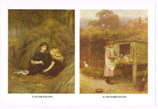 In The Hayloft & The Rabbit Hutch by Helen Allingham 1985 Picture 8.625" x 5.25"