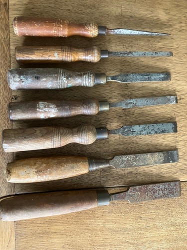 Job lot chisels woodworking - lot,