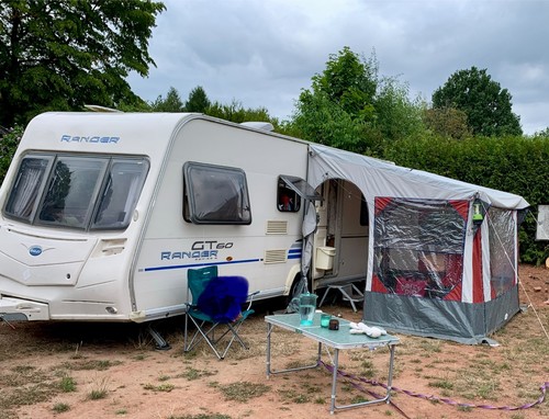 Caravan awning - caravan,