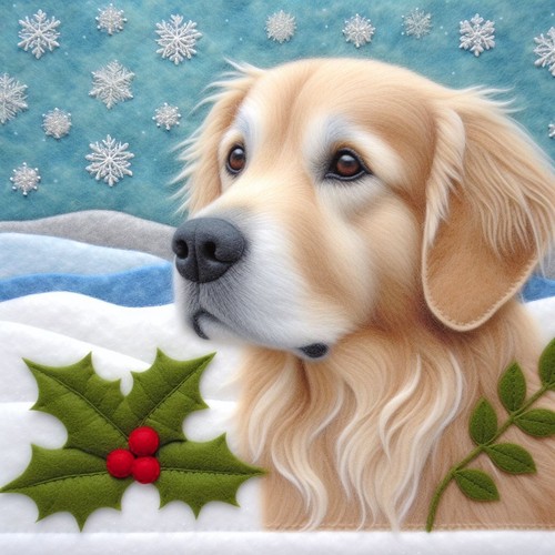 Single luxury golden retriever - golden,