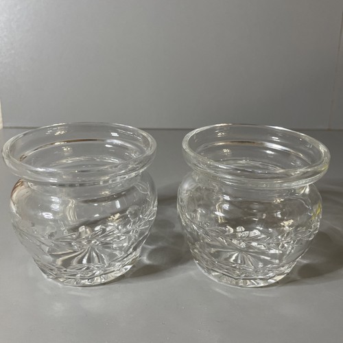 Pair vintage cut glass - vintage,