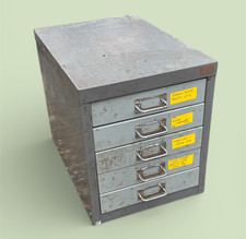 Vintage Ryman Small 5 Draw