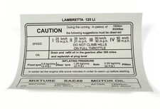 Lambretta Sticker  Running in